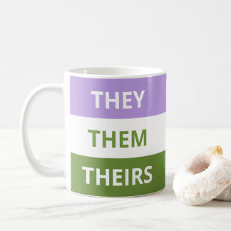 Café Eles/eles/dele caneca do clássico de Genderqueer