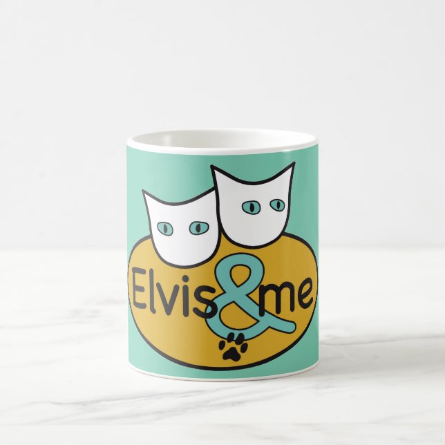 Café "Elvis & MIM" caneca do clássico do Aqua de 11 (Centro)