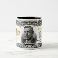 1934 100 mil dólares de caneca Dourado do