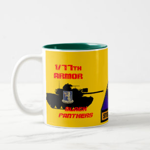 Café Em Dois Tons 1/77th Caneca de aço dos tigres das panteras