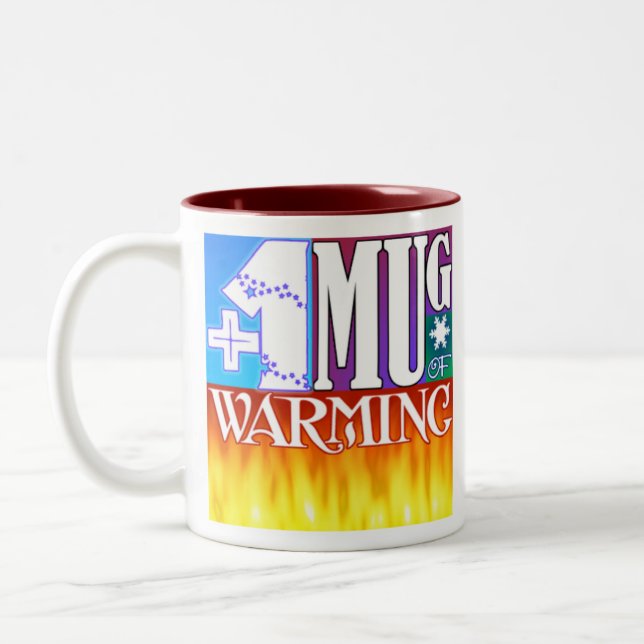 Café Em Dois Tons +1 caneca de aquecimento (Esquerda)