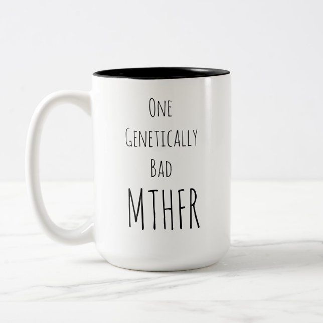 Café Em Dois Tons 2 tonificaram a caneca de MTHFR (Esquerda)