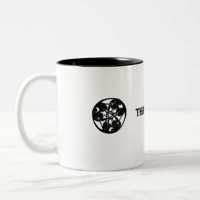 Café Em Dois Tons 3 Caneca de Gato Preta (Esquerda)