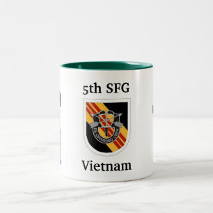 Café Em Dois Tons 5o Caneca de Vietnam do grupo das forças especiai