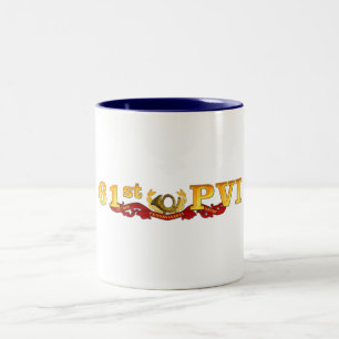 Café Em Dois Tons 61st Caneca nova do logotipo de PVI