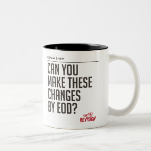 Café Em Dois Tons A 16a revisão - caneca de segunda-feira