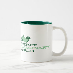 Café Em Dois Tons A a caneca dobro de Imaginaryness