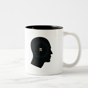 Café Em Dois Tons A aproximação de Archimedes de Pi - caneca