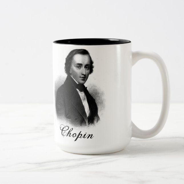 Café Em Dois Tons A caneca de Chopin (Direita)