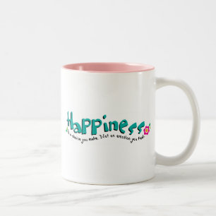 Café Em Dois Tons A caneca de felicidade