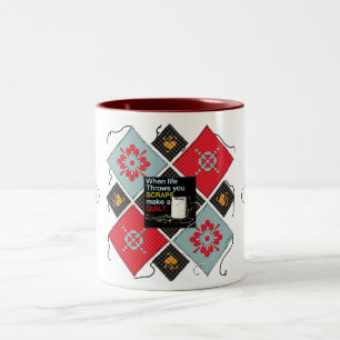 Café Em Dois Tons A caneca de Quilter