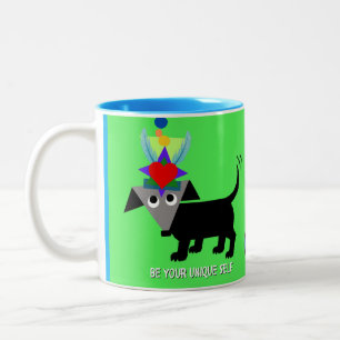 Café Em Dois Tons A caneca de Rego Berto, "Seja seu eu único"