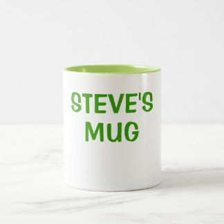 CAFÉ EM DOIS TONS A CANECA DE STEVE
