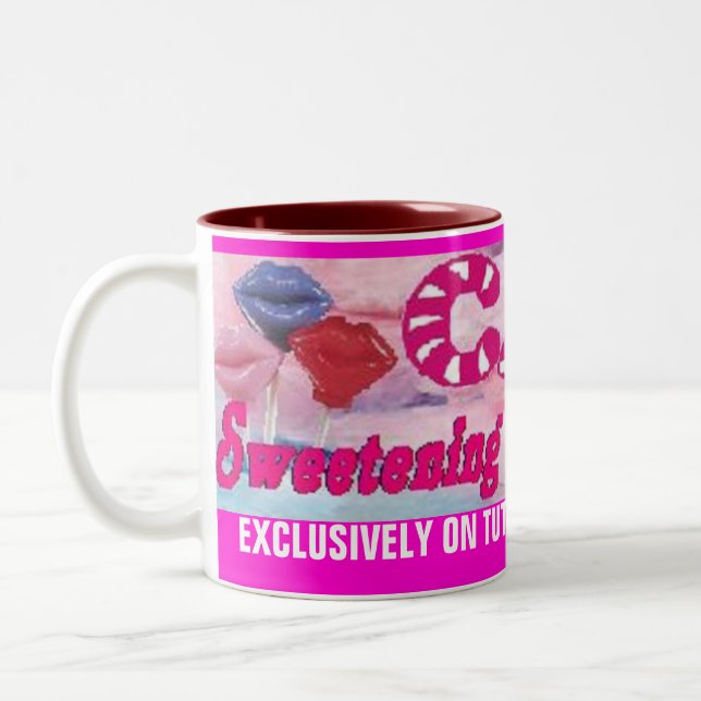 Café Em Dois Tons A caneca dos doces de rádio de Tutt (Esquerda)