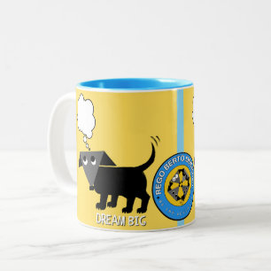 Café Em Dois Tons A caneca "Dream Big" de duas tonalidades de Rego B