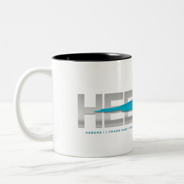 Café Em Dois Tons A estação de HEDWAY dois-tonificou a caneca do (Esquerda)