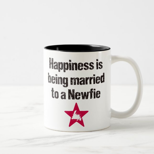 Café Em Dois Tons A felicidade está sendo casada a uma caneca de (Direita)