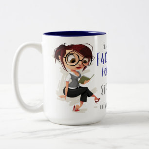 Café Em Dois Tons A força do fator é uma forte caneca de 15 oz
