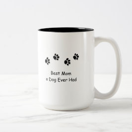 Café Em Dois Tons A melhor mamã um cão teve nunca a caneca de viagem