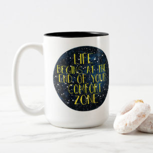 Café Em Dois Tons A vida começa na extremidade de sua caneca da zon