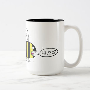Café Em Dois Tons Abelha-ast a abelha - caneca do Dois-Tom de 444 ml