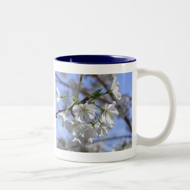 Café Em Dois Tons AK- caneca da flor de cerejeira (Direita)
