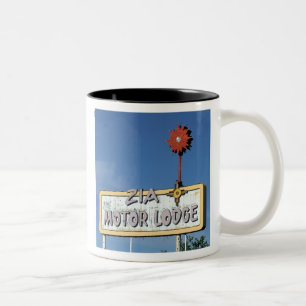 Café Em Dois Tons ALOJAMENTO de MOTOR de ZIA - caneca