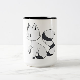 Café Em Dois Tons Animal bonito de CatMIX da caneca