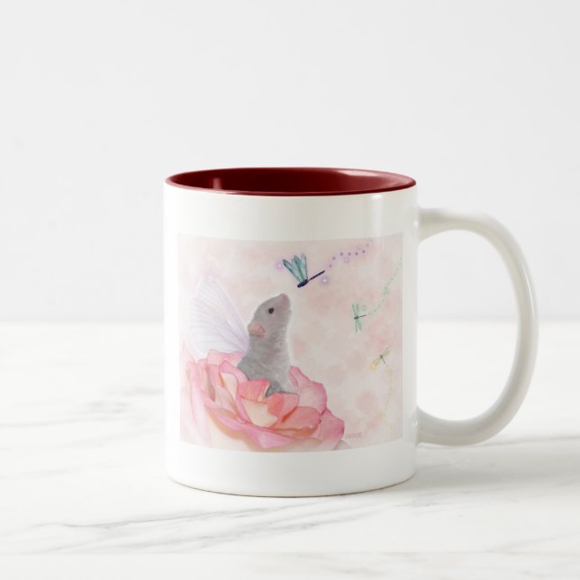 Café Em Dois Tons Apenas caneca de Rosey (Direita)