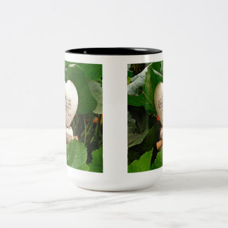 Café Em Dois Tons Aproveite uma caneca pacífica de seu pinto favorit