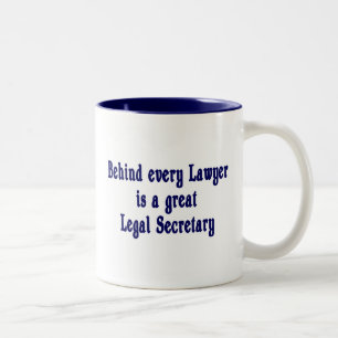 Café Em Dois Tons Atrás de cada advogado - caneca do Paralegal