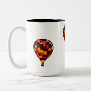 Café Em Dois Tons Aventura Espera - Caneca de Balão de Ar Quente