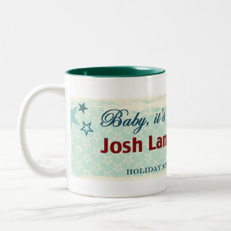 Café Em Dois Tons Baby É uma caneca de cerâmica fria