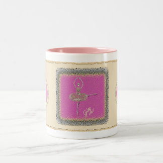 Café Em Dois Tons Bailarina na caneca da volta de Fuette
