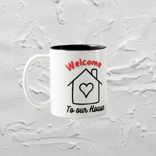 Café Em Dois Tons Bem-vindo à nossa caneca de casa