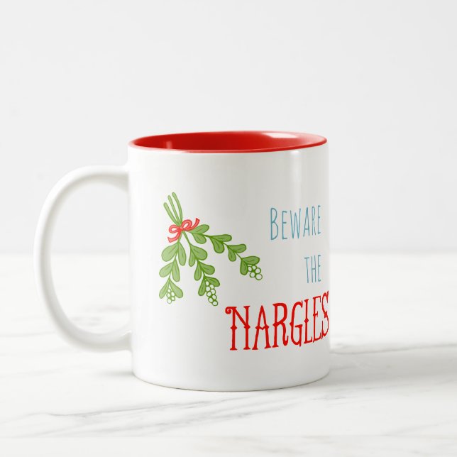 Café Em Dois Tons Beware a caneca de Nargles (Esquerda)