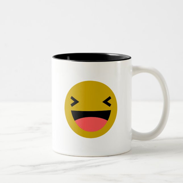 Café Em Dois Tons Bloughing/preto caneca do Dois-Tom de 325 ml (Direita)