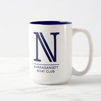 Café Em Dois Tons Branco com interior azul caneca do Dois-Tom de 15