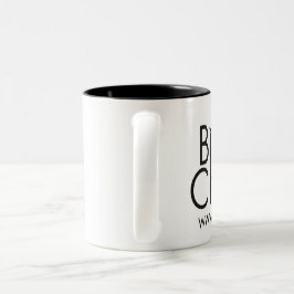 Café Em Dois Tons Branco da caneca de Birdchick