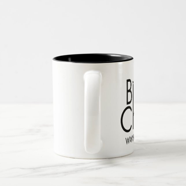 Café Em Dois Tons Branco da caneca de Birdchick (Alça)
