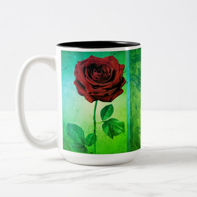 Café Em Dois Tons BuddhaToday V1 #11 Caneca Zen - Rosa de Buda  (Esquerda)