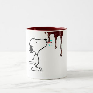 Café Em Dois Tons "Cachorro Faminto & Caneca Divertida de Chocolate