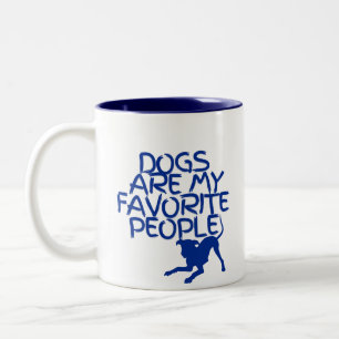 Café Em Dois Tons Cães são a minha caneca de pessoas favorita com so