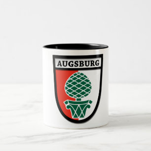 Café Em Dois Tons Caneca 0010 da brasão de Augsburg (Wappen)