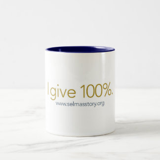 Café Em Dois Tons Caneca 100% da história de Selma