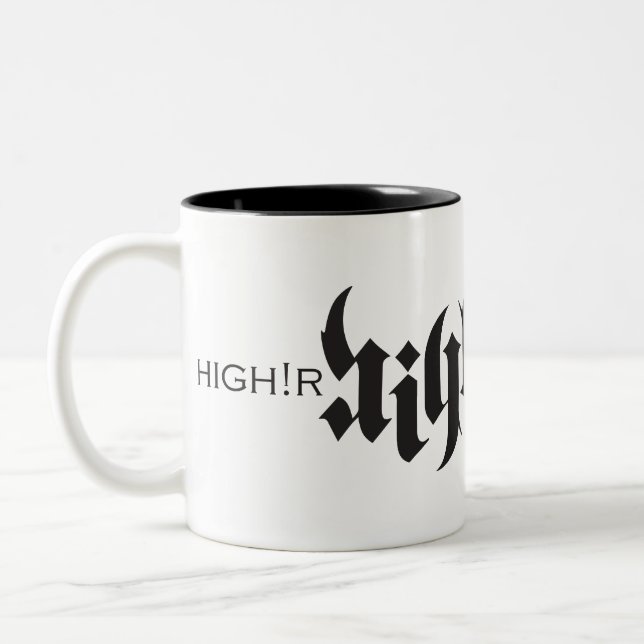 Café Em Dois Tons Caneca 11oz criativa de High'r (Esquerda)