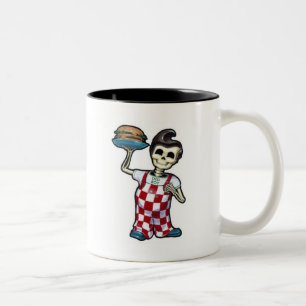 Café Em Dois Tons Caneca 11oz. do menino de Ded