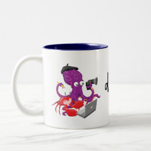Café Em Dois Tons Caneca 2009 do caráter de Danimations
