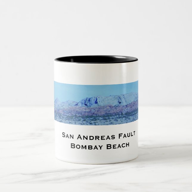 Café Em Dois Tons Caneca 2 da falha de San Andreas (Centro)