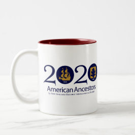 Café Em Dois Tons Caneca americana dos antepassados de Mayflower
